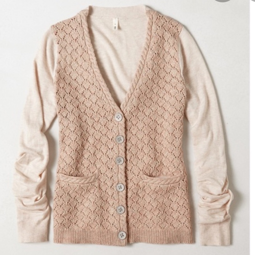 Anthropologie Moth ‘Kay’ Cardigan Mixed Knit